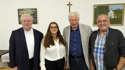 v.l.n.r. Johann Karall, Manuela Horvath, Vinzenz Jobst, Karl Graf