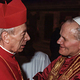 Papst Johannes Paul II. mit dem polnischen Primas, Kardinal Stefan Wyszynski, am 18. Oktober 1979.