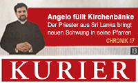 Pressebeitrag in der Sonntagausgabe des 'Kurier'